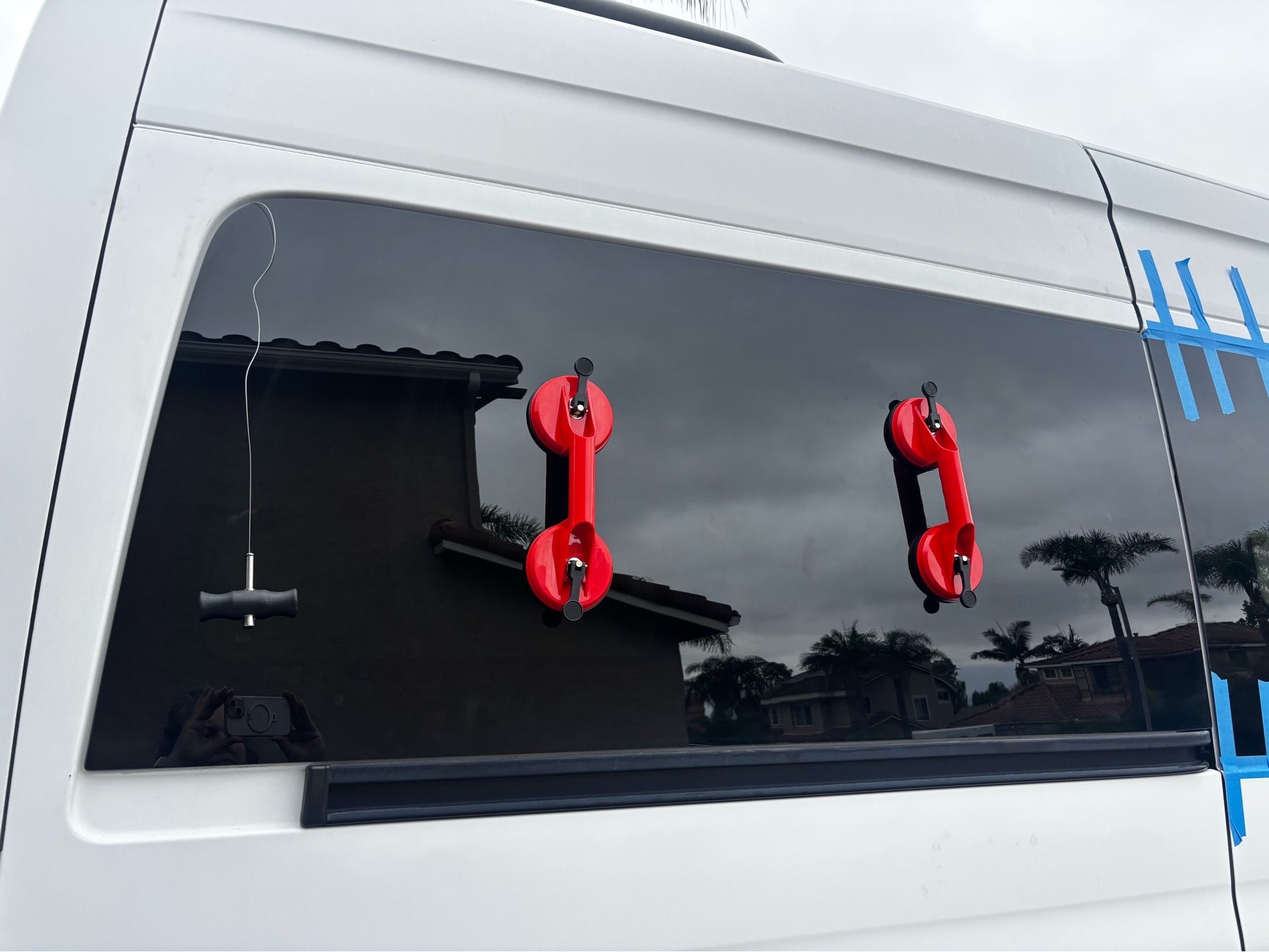 Sprinter van window, back rear right window