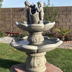 New Fountain Made Out Of Cement Perfect Gift 🎁 