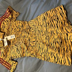 Adidas Jeremy Scott tiger print jumpsuit/romper. 
