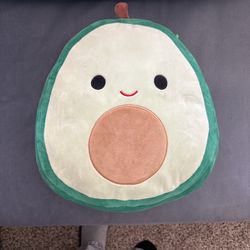 Squishmallow 14 inch Austin Green Avocado with Brown Pit