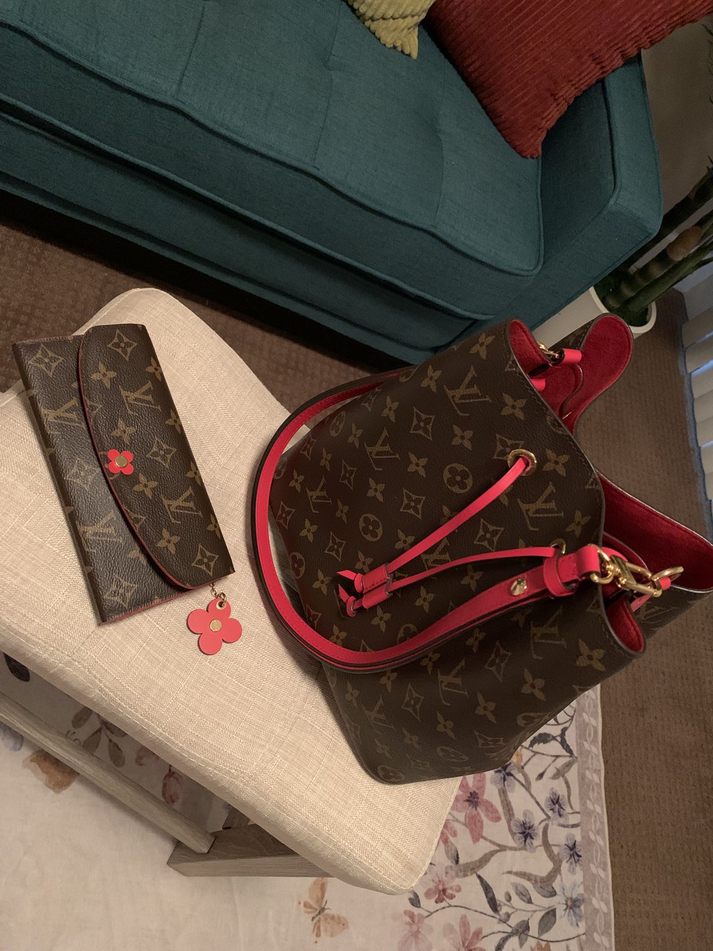 Louis Vuitton NeoNoe Bag And Wallet