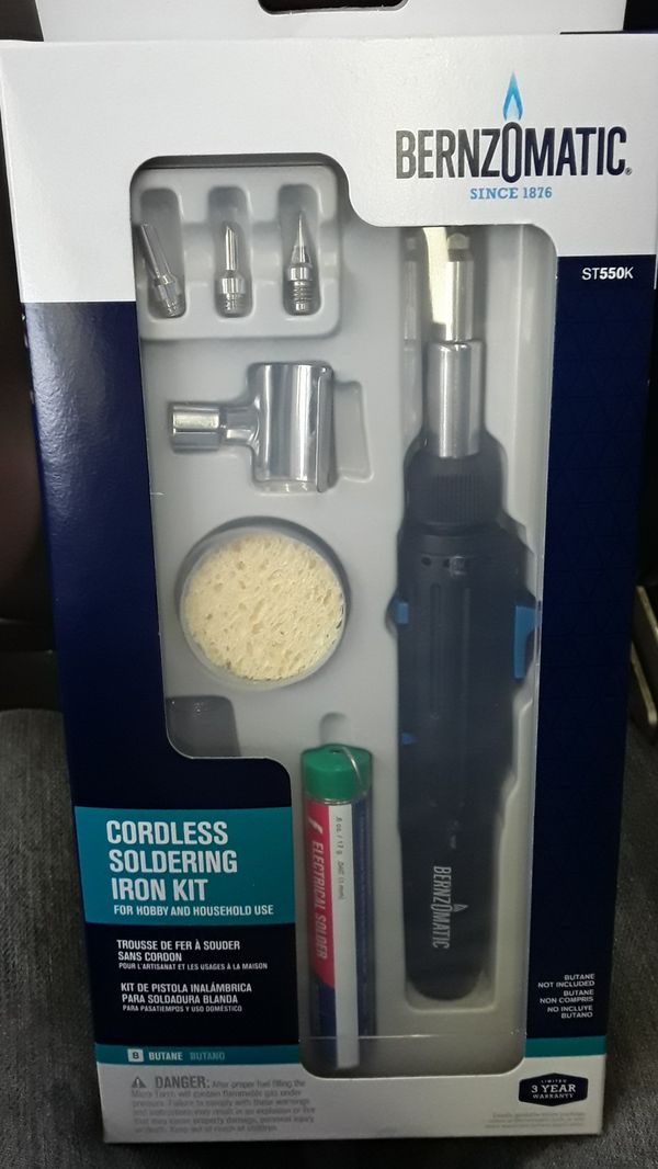 BERNZOMATIC CORDLESS SOLDERING IRON KIT for Sale in Riverside, CA OfferUp