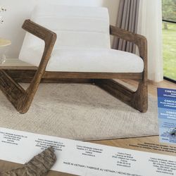 Thomasville Milland Wood Base Fabric Accent Chair