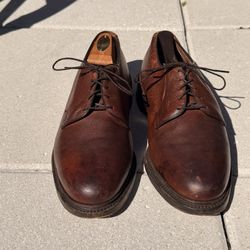 Allen Edmonds Leeds 9551 Men's Brown Leather Oxford Dress Shoes 8.5 EEE