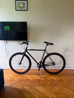 Matte Black Single Speed Fixed Gear Bike