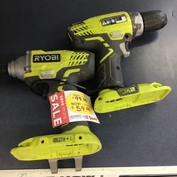 Ryobi Drill Set 