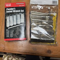 2 Plumbers Socket Wrench sets