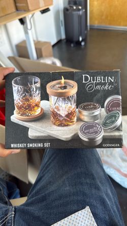 Godinger Dublin Smoke Whiskey Smoking Set