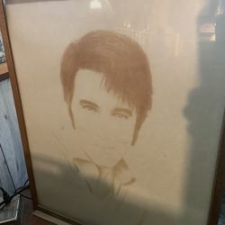 Elvis Sketch Unsigned From 70s