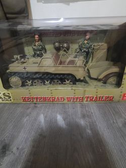21st century The Ultimate Soldier 1:6 Scale Kettenkrad with Trailer & 2 Action Figures