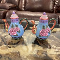 Vintage 19th Century heavy Teapot  Bookends - home Decor 