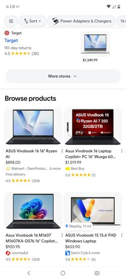 Asus vivobook 16"16"