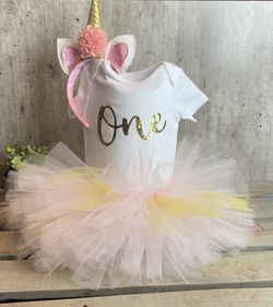 1st Birthday Tutu ONEsie Celebration Outfit