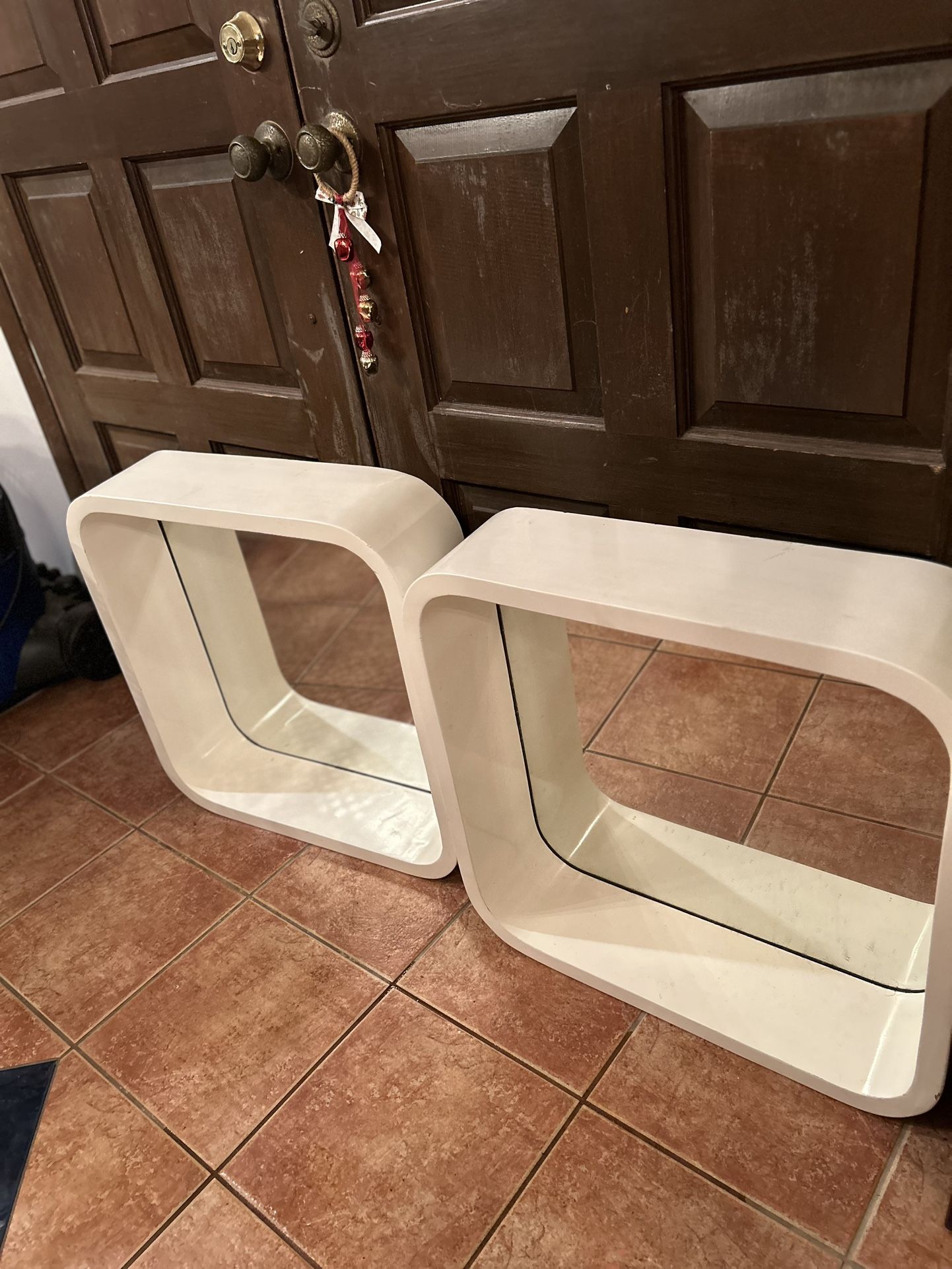 Pair Shadow Box Mirrors