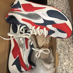 Puma Red, White, and Blue