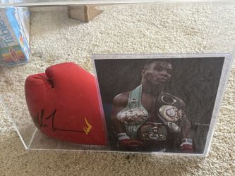 Mike Tyson Autographed Glove With Case