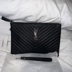 Luxury Leather Large Wristlet 