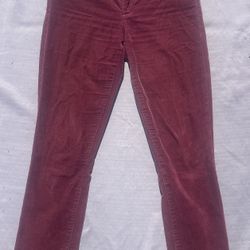 Gap 1969 Modern Stretch True Skinny corduroy pants burgundy 30