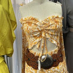 Yellow Trendy SunDress 