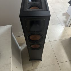 Klipsch Speakers X 2 With 1 Subwoofer, Yamaha Amplifier.