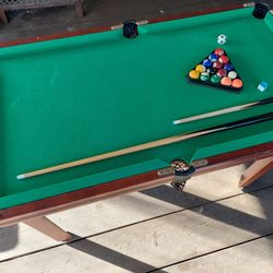 Half-sized pool table that plays like a fulll sized pool table!
