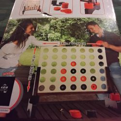 Giant Outdoor Wooden 4 Across Game 