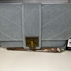 New True Religion Women's Denim Shoulder Bag Purse