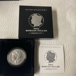 2021 Morgan Silver Dollar CC Privy Carson City 