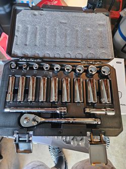 Rock River 18pc 1/2" Drive SAE Socket Set - NEW