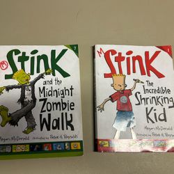 Stink and the Midnight Zombie Walk and The Incredible Shrinking Kid Books