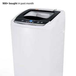 BLACK+DECKER 0.9 Cu. Ft. Portable Washer, 6.6 lb. Capacity Washing Machine for Homes & Apartments, 5 Wash Cycles, Quick Connect Sink Adapter and Drain