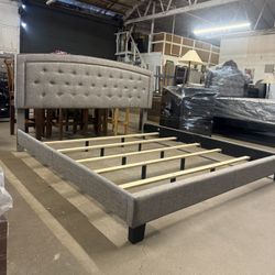 New King bed frame - No Mattress 