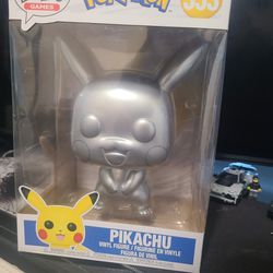 Pokemon Jumbo Sliver Pikachu Funko Pop