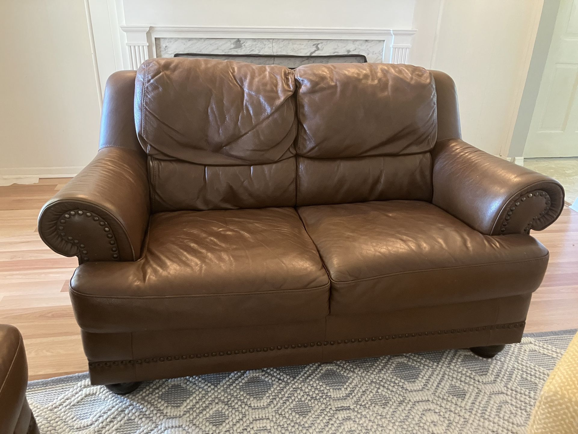 Brown Loveseat Couch For Sale