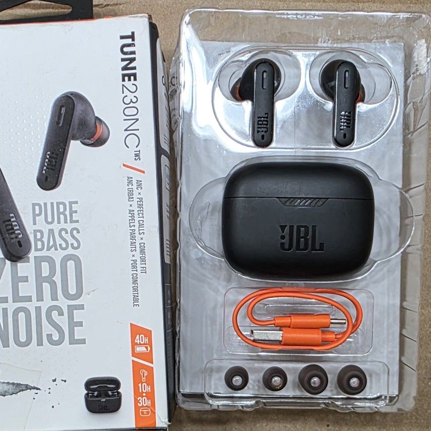 JBL Tune 230NC TWS True Wireless Earbud Headphones - Black