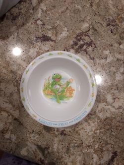 Eden Brand Kermit the Frog and Friends 6.5" Diameter Hard Plastic Bowl