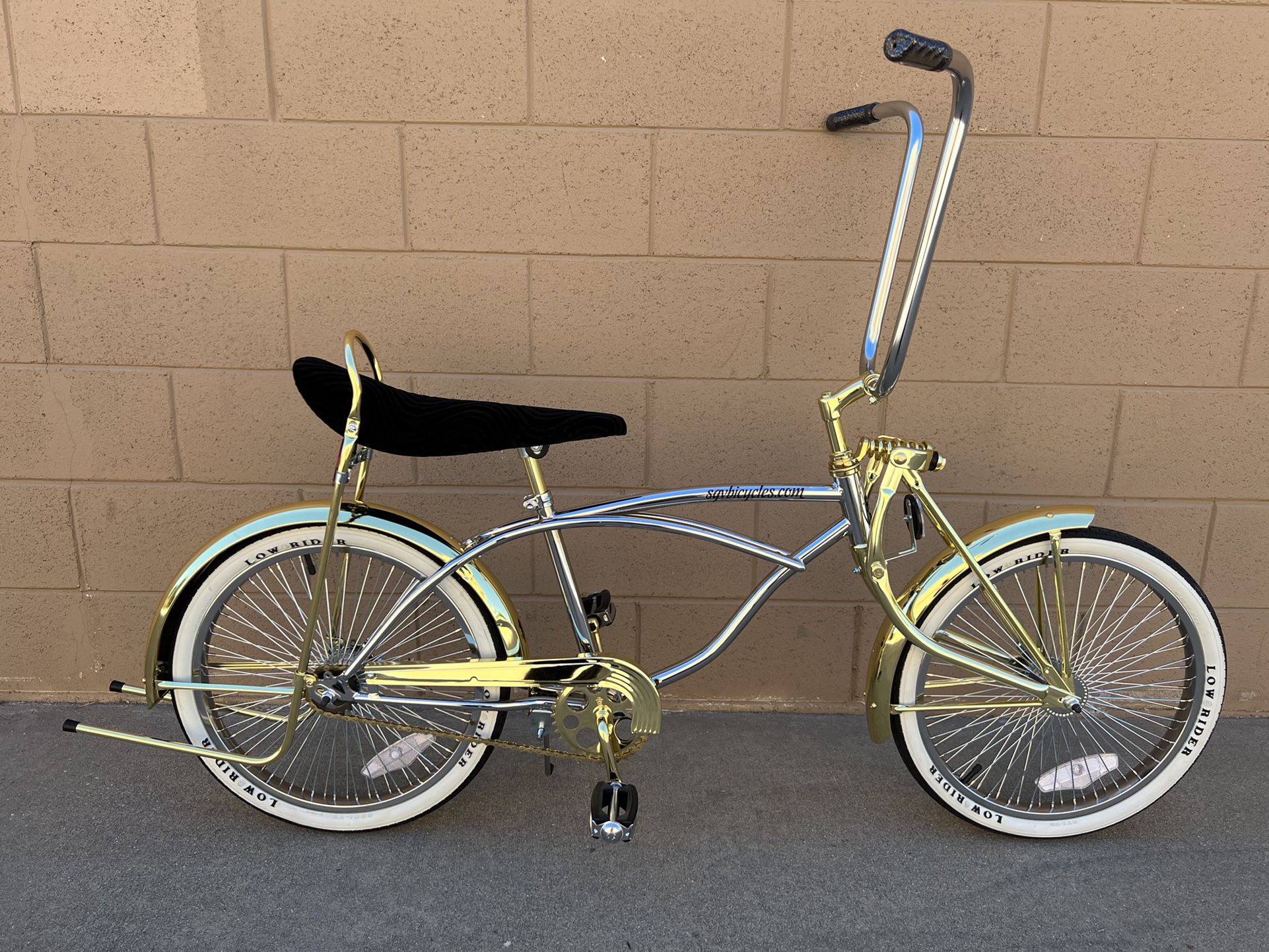 20" Lowrider Chrome/Gold Complete Bike