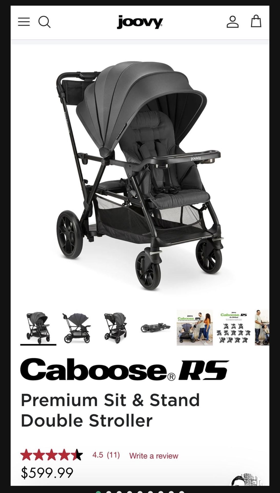 Joovy Double Stroller
