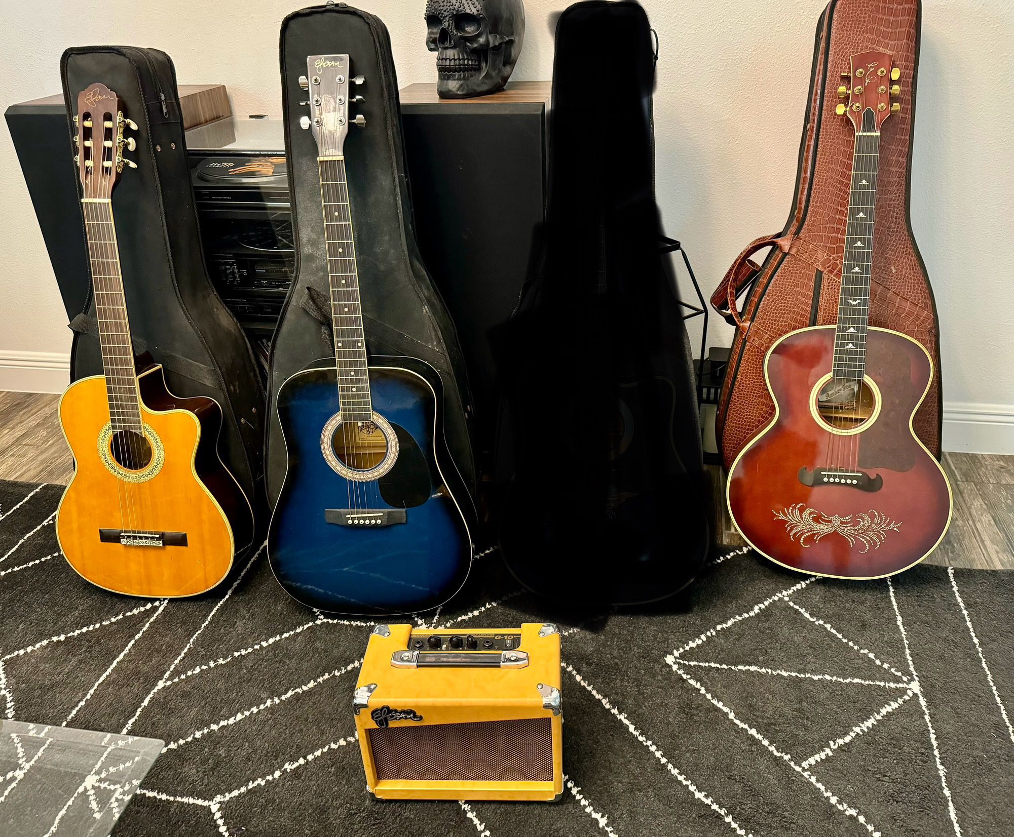 Acoustic Electric Guitars with Amp