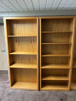 Nice Wooden Adjustable Shelf Bookcase