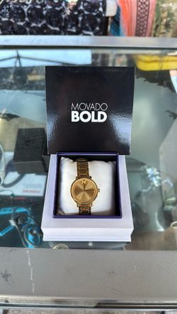 Movado gold-tone/PVD watch