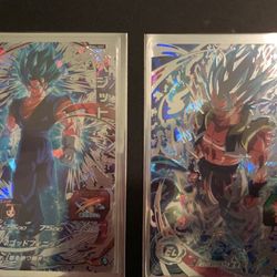 Super Dragon Ball Heroes SSB GOGETA SSB VEGITO SEC RARE CARDS