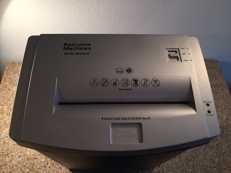 Executive Machines EPS 1200X Crosscut Shredder for Sale in Plano, TX