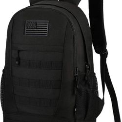 ArcEnCiel 35L Motorcycle Backpack Tactical Military Bag Army Assault Pack Rucksacks with Patch - Rain Cover Included
