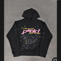 sp5der hoodie (black) – size small