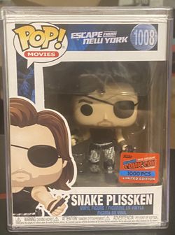 Funko Pop Escape From New York SNAKE PLISSKEN #1008 2020 NYCC COMIC CON EXCLUSIVE- 1000 LE
