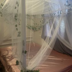 queen size canopy bed frame