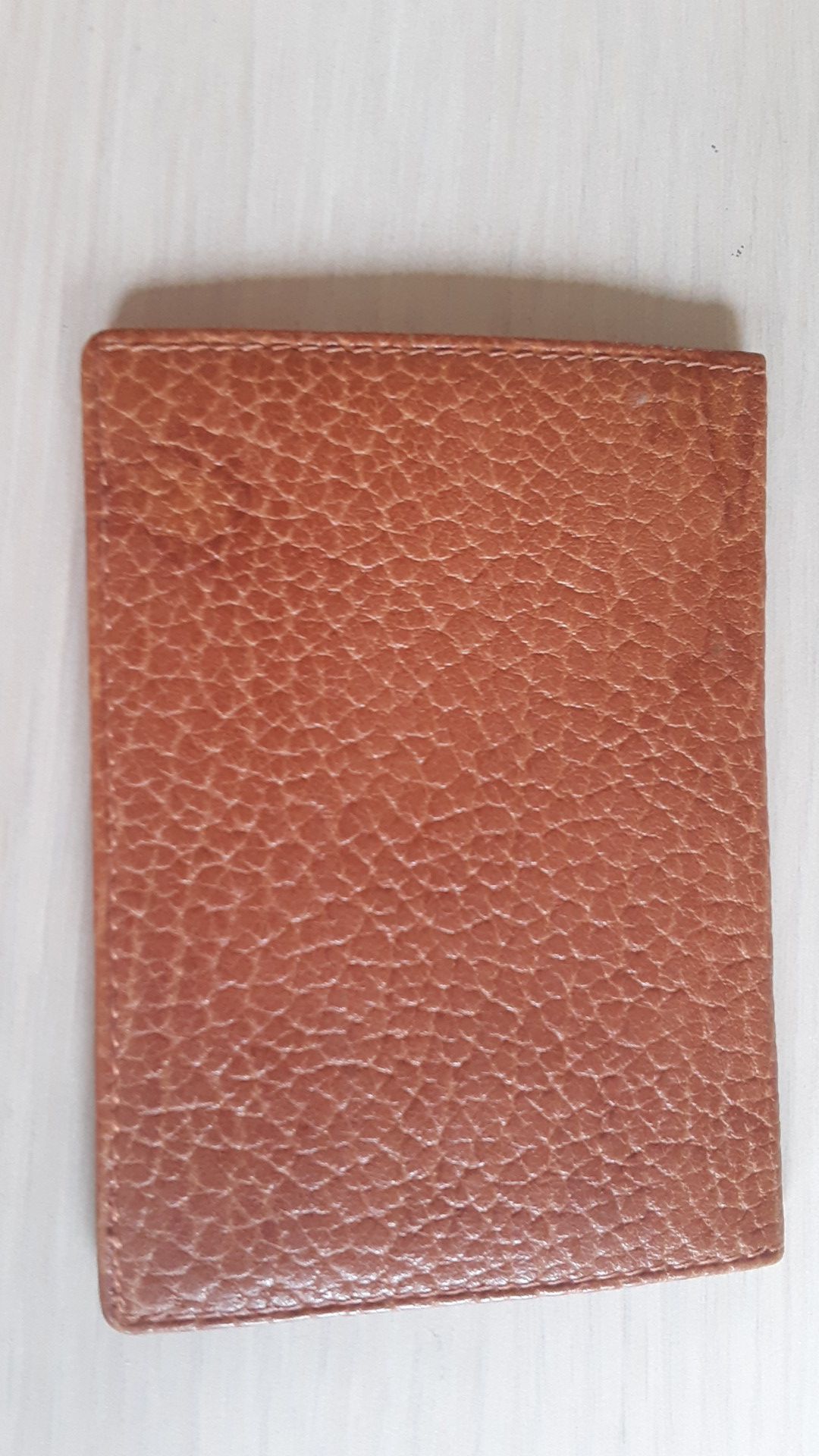 Men's tan leather small wallet, Polo by Ralph Lauren