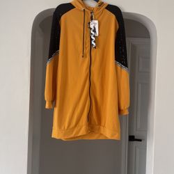 Xl 40-42 Fashion Love Yellow Jacket 