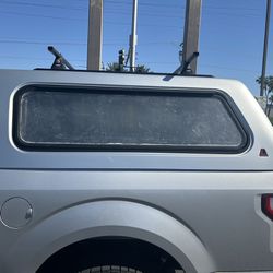 2018 F150 Short Bed Cap Silver With Rack 